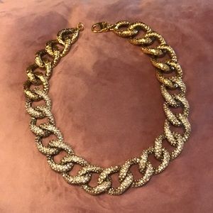 St. John Gold & Crystal Chain Necklace